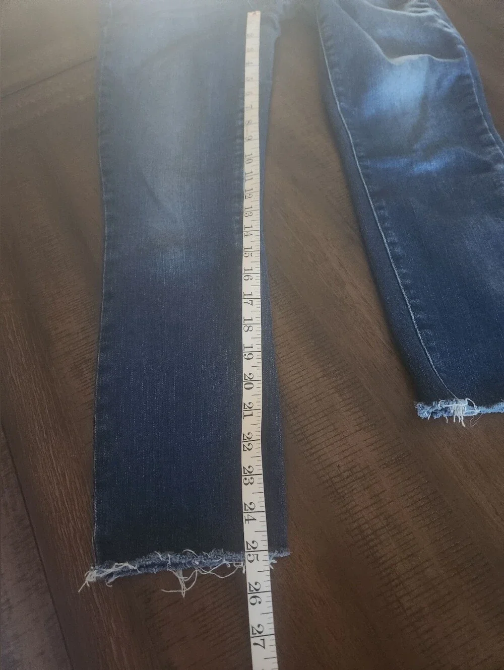 Paige Kylie Slim Crop Fray Hem Jeans Sz 27